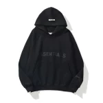 Black Essentials Hoodie